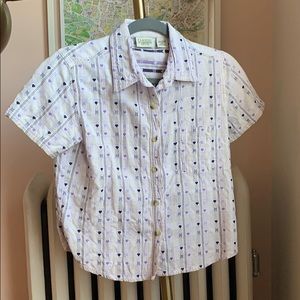 Vintage Classic Elements Button Down Shirt with 💜